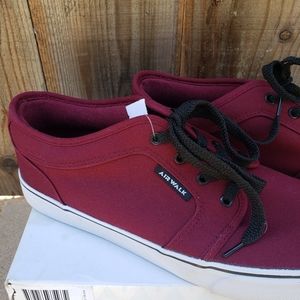 Airwalk maroon shoes new with tag